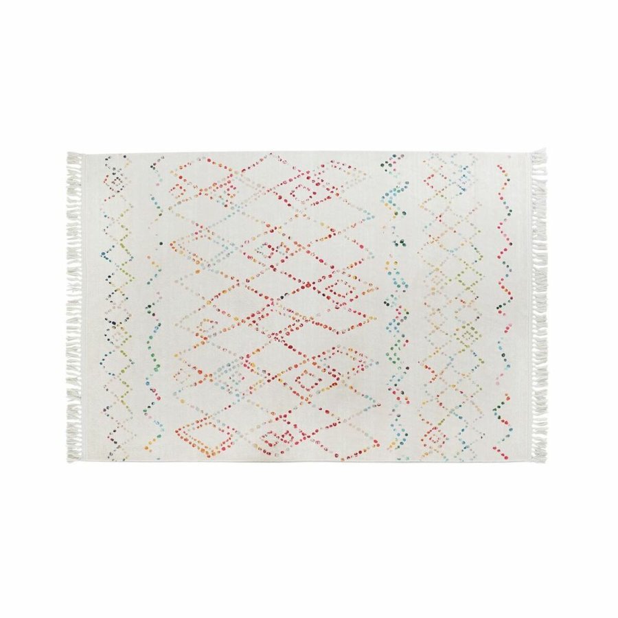 Tppe DKD Home Decor Hvid Multifarvet (120 x 180 x 0,7 cm) #1