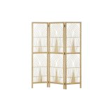 Sammenfoldelig skrm DKD Home Decor 136 x 2,5 x 180 cm Metal Bambus 30 x 40 cm #1