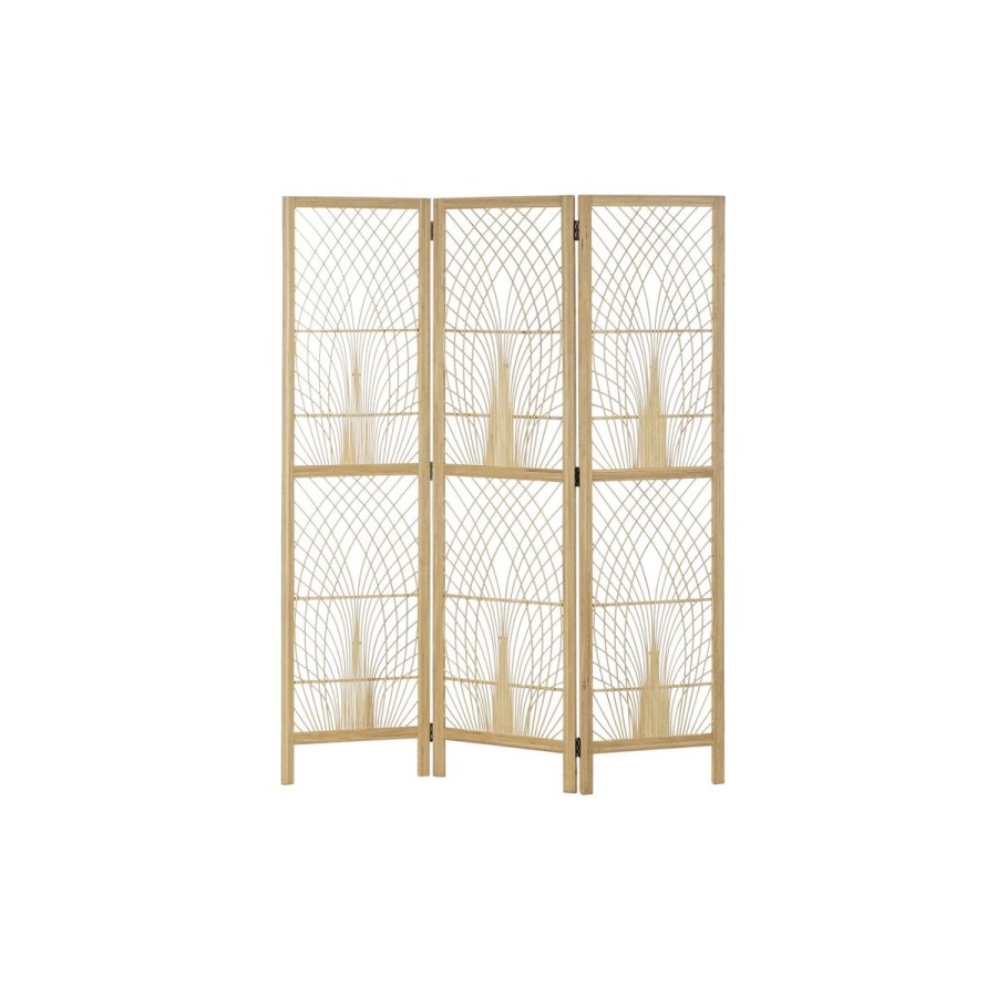 Sammenfoldelig skrm DKD Home Decor 136 x 2,5 x 180 cm Metal Bambus 30 x 40 cm #1