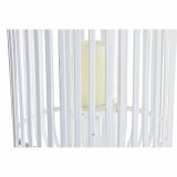 Lanterna DKD Home Decor Krystal Hvid Bambus (28 x 28 x 47 cm) #3