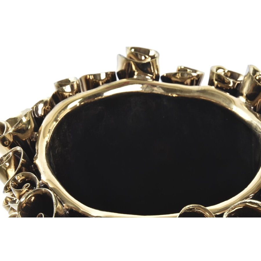 Vase DKD Home Decor Porceln Gylden Moderne (18 x 18 x 23 cm) #2