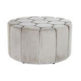 Fodsttte DKD Home Decor Beige Polyester Tr MDF (86 x 86 x 48 cm) #1