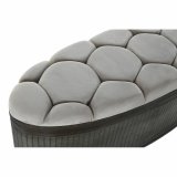 Stol DKD Home Decor   Beige Metal Polyester Mrkebrun (121 x 44 x 47,5 cm) #13