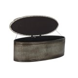 Stol DKD Home Decor   Beige Metal Polyester Mrkebrun (121 x 44 x 47,5 cm) #5