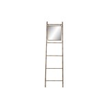 Fritstende hndkldestativ DKD Home Decor Spejl Metal Sennep (55 x 3 x 190 cm) #1