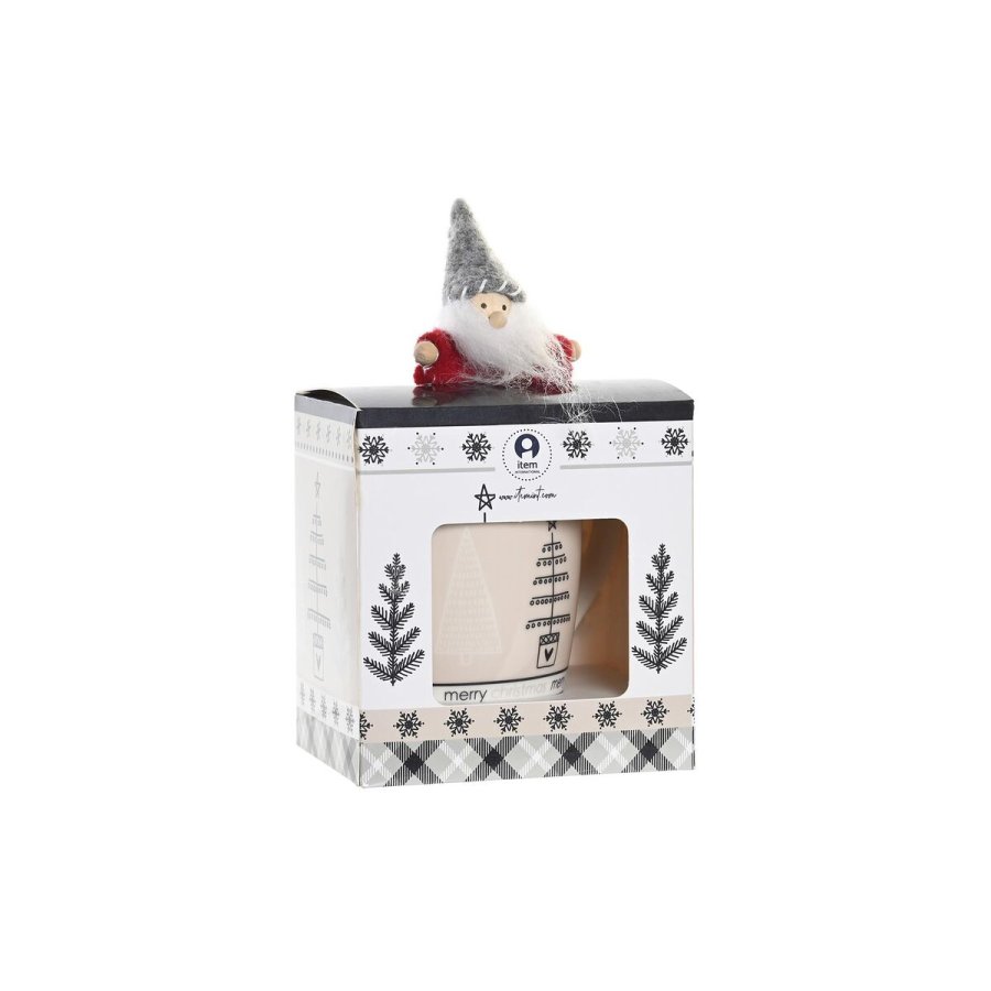 Krus DKD Home Decor Pink Sort Bone China Porceln (360 ml) (2 enheder) #10