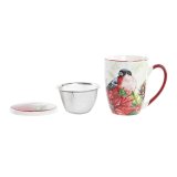 Tekopper DKD Home Decor Ptica Porceln Rd Grn (380 ml) (2 enheder) #7