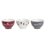 Sklst DKD Home Decor Hvid Rd Gr Porceln 500 ml 13 x 13 x 8 cm (3 enheder) #7