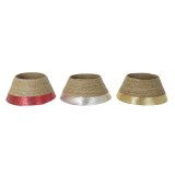 Juletr nederdel DKD Home Decor Fiber Havgrs (57 x 57 x 28 cm) (3 enheder) #1