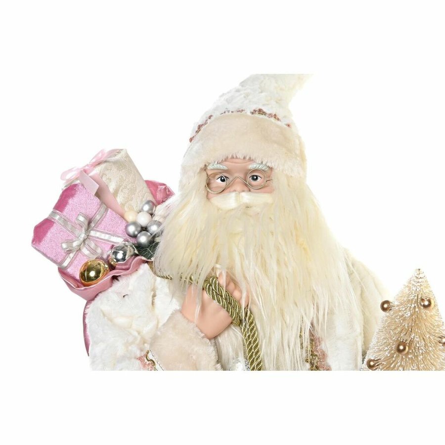 Dekorativ figur DKD Home Decor Julemanden Jul Gr Pink PVC Tr 32 x 20 x 60 cm #5