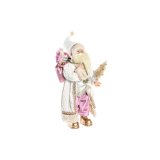 Dekorativ figur DKD Home Decor Julemanden Jul Gr Pink PVC Tr 32 x 20 x 60 cm #1