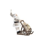 Dekorativ figur DKD Home Decor Julemanden Jul Gr Champagne Tr 42 x 22 x 48 cm #1