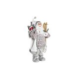 Indretning DKD Home Decor Julemanden Hvid Rd Gr PVC 45 x 34 x 83 cm #1