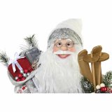 Julepynt DKD Home Decor Hvid Rd Gr Julemanden 32 x 20 x 64 cm #9