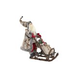 Julepynt DKD Home Decor Rd Gr Tr Julemanden 42 x 22 x 48 cm #1