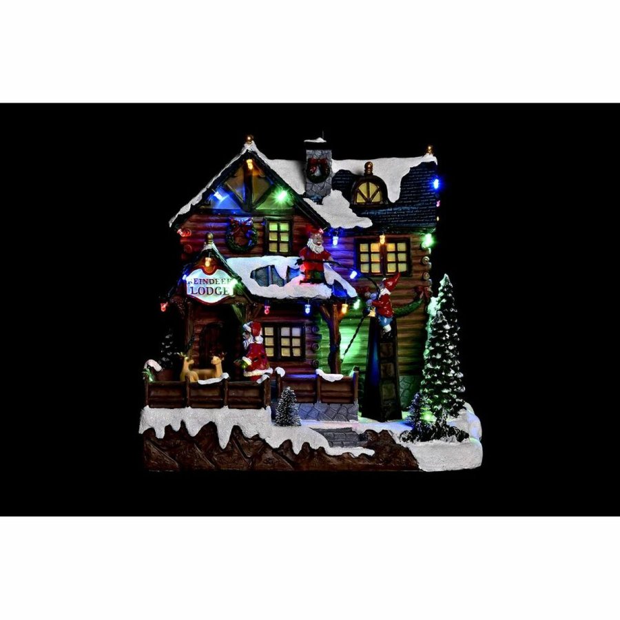 Indretning DKD Home Decor Bevgelse LED Lys Musical Multifarvet Harpiks 25,5 x 21 x 25 cm (3 enheder) #5