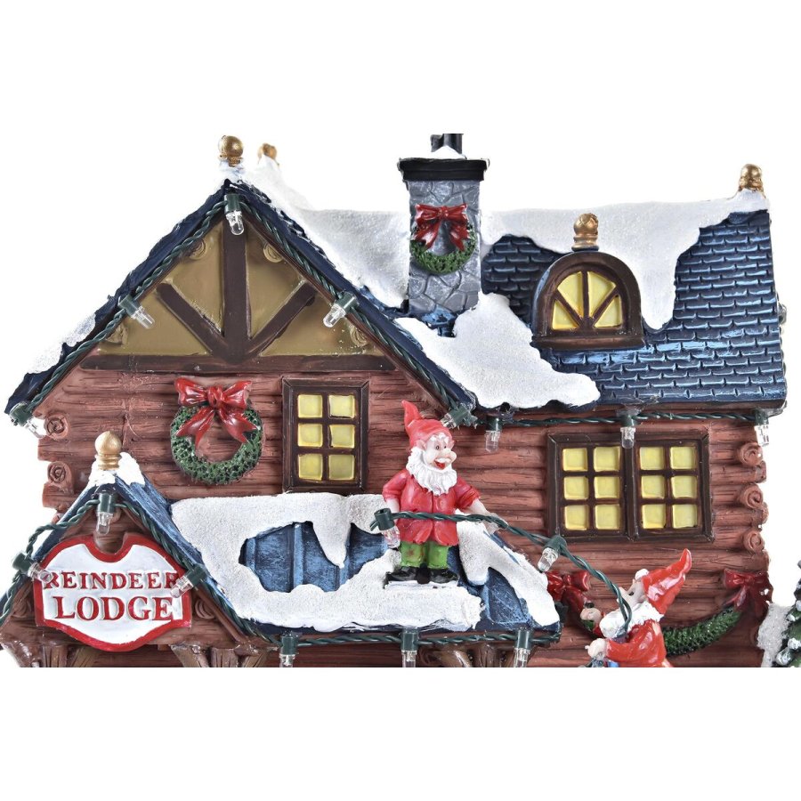 Indretning DKD Home Decor Bevgelse LED Lys Musical Multifarvet Harpiks 25,5 x 21 x 25 cm (3 enheder) #9