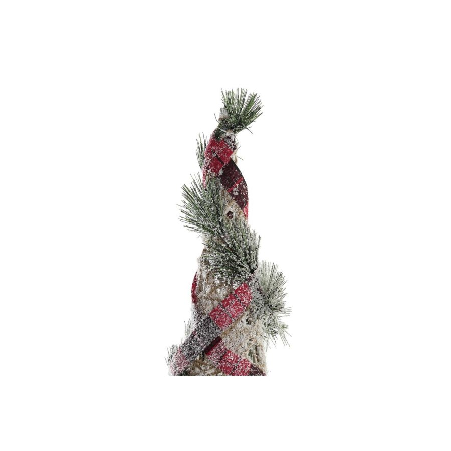 Indretning DKD Home Decor Kegler Jul LED Rd Grn Natur snefald 20 x 20 x 80 cm (3 Dele) #5