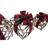 Spil med Dekorative sker DKD Home Decor LED Slvfarvet Sort Rd Rd/Sort Spanskrr Skinne 25 x 25 x 30 cm (3 Dele) #5
