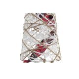 Indretning DKD Home Decor Kegler Jul LED Hvid Sort Rd Natur snefald 20 x 20 x 80 cm (3 Dele) #9