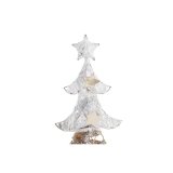 Juletr DKD Home Decor Gylden Hvid Spanskrr (32 x 10 x 56 cm) (2 enheder) #5