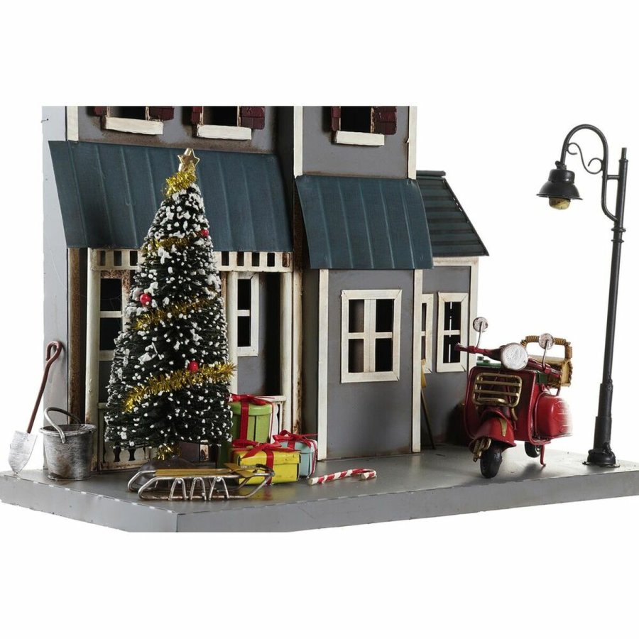 Julepynt DKD Home Decor Metal PVC Hus (30 x 12,5 x 40 cm) (2 enheder) #9