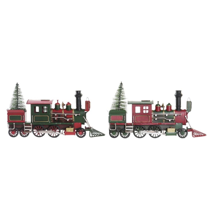 Indretning DKD Home Decor Metal Tog (29 x 4,5 x 16 cm) (2 enheder) #1