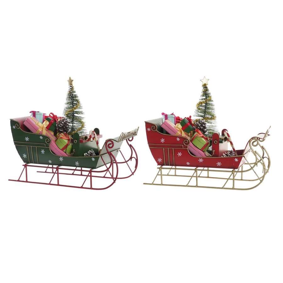 Julepynt DKD Home Decor Metal Polyester (28 x 13 x 26 cm) (2 enheder) #1