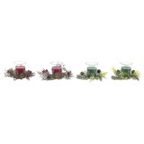 Lysst DKD Home Decor Jul (5,5 x 5,5 x 6 cm) (2 enheder) #1