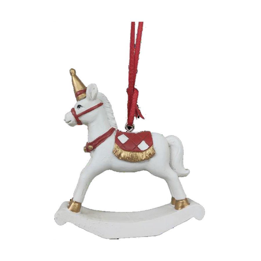 Julepynt DKD Home Decor Hest Harpiks (6,5 x 3 x 9 cm) (2 enheder) #5