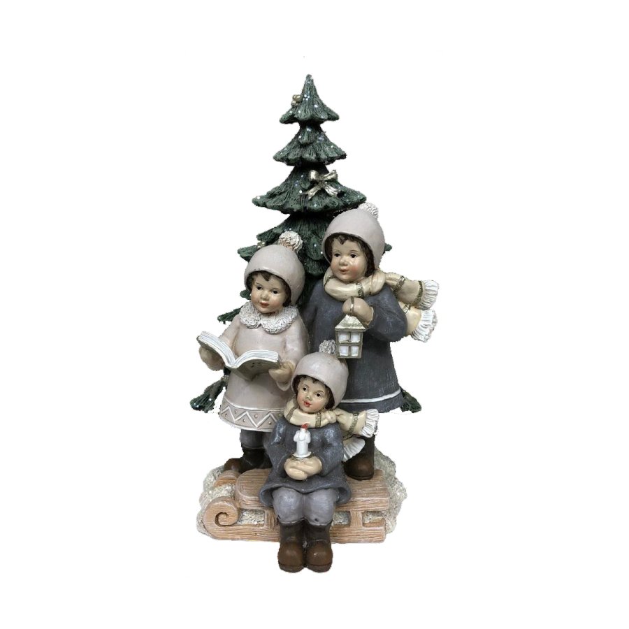 Julepynt DKD Home Decor Harpiks Drenge (11,5 x 11,5 x 21 cm) (2 enheder) #5