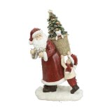 Julepynt DKD Home Decor Harpiks Julemanden (2 enheder) (12 x 9 x 19 cm) #1