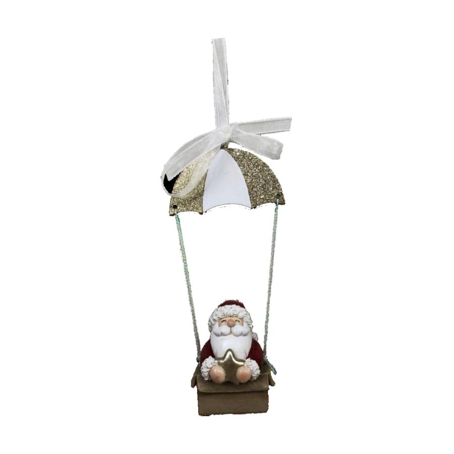 Julepynt DKD Home Decor Harpiks Julemanden (6,5 x 4 x 13,5 cm) (6 enheder) #9
