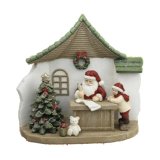 Julepynt DKD Home Decor Harpiks Julemanden (19 x 9,5 x 18 cm) (2 enheder) #1