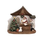Julepynt DKD Home Decor Harpiks Julemanden (19 x 9,5 x 18 cm) (2 enheder) #5