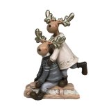 Julepynt DKD Home Decor Harpiks Rensdyr (13 x 6 x 18 cm) (4 enheder) #5