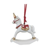 Julepynt DKD Home Decor Hest Harpiks (14 x 3,5 x 14 cm) (2 enheder) #1