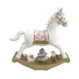 Julepynt DKD Home Decor Hest Harpiks (14 x 3,5 x 14 cm) (2 enheder) #5