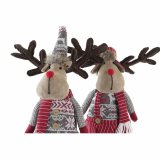 Dekorativ figur DKD Home Decor Jul Rensdyr Polyester (20 x 10 x 58 cm) (2 enheder) #9