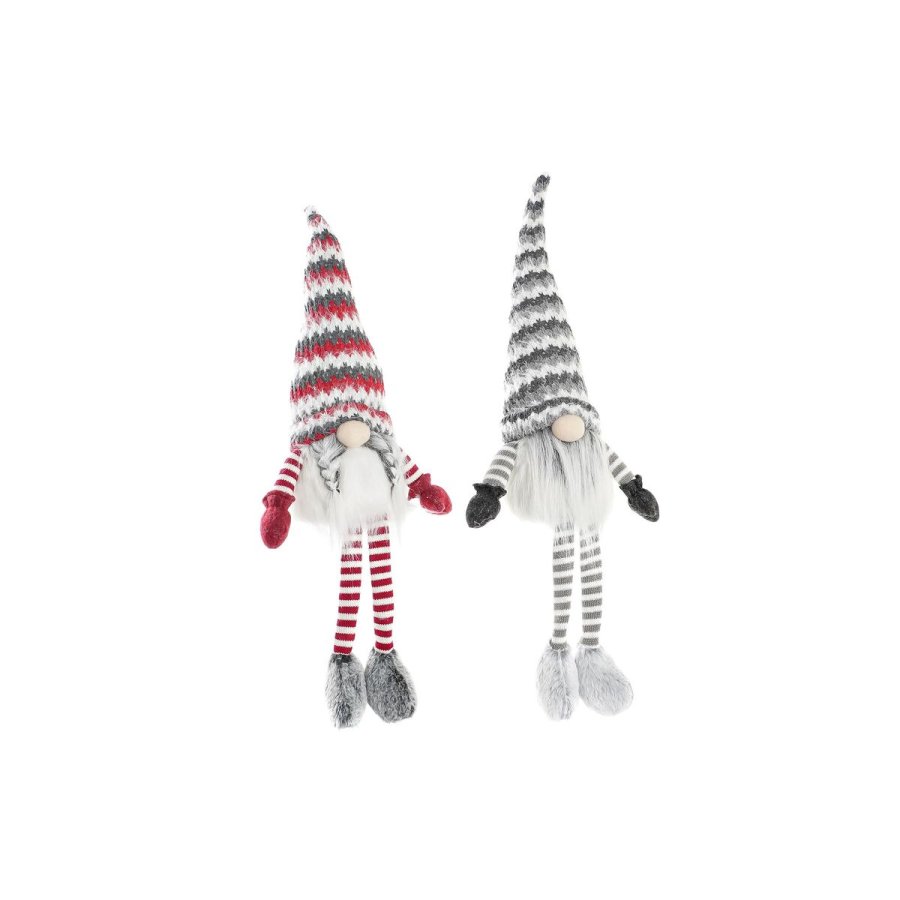 Dekorativ figur DKD Home Decor Jul Dvrg LED Lys Polyester (22 x 12 x 64 cm) (2 enheder) #1