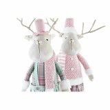 Julepynt DKD Home Decor Rensdyr Polyester (20 x 17 x 60 cm) (2 enheder) #5