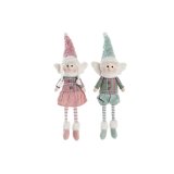 Dekorativ figur DKD Home Decor Jul Fe Polyester Engel (15 x 10 x 53 cm) (2 enheder) #1