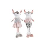 Dekorativ figur DKD Home Decor Jul Dyr Polyester Hjort (15 x 11 x 49 cm) (2 enheder) #1