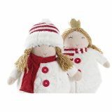 Dekorativ figur DKD Home Decor Jul Dukke Polyester Piger (17 x 11 x 28 cm) (2 enheder) #5