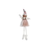 Dekorativ figur DKD Home Decor Jul Fe Polyester Engel (22 x 15 x 48 cm) (2 enheder) #1
