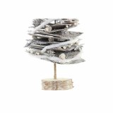 Juletr DKD Home Decor Natur Birk snefald 34 x 34 x 102 cm #9