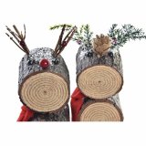 Dekorativ figur DKD Home Decor Jul Skinne Rensdyr Birk (10 x 9 x 23 cm) (2 enheder) #9