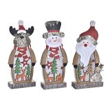 Lysdekoration DKD Home Decor Jul (18 x 7 x 40,5 cm) (3 enheder) #1
