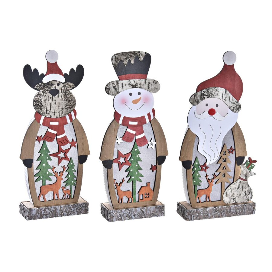 Lysdekoration DKD Home Decor Jul (18 x 7 x 40,5 cm) (3 enheder) #1