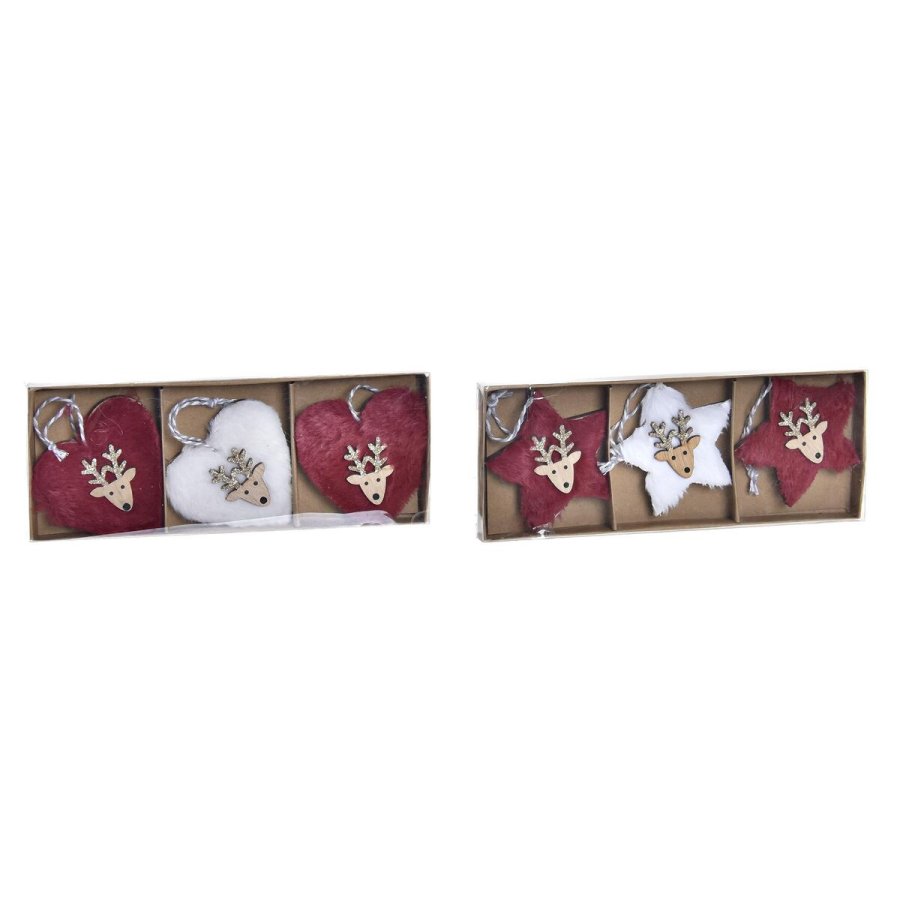 Juledekorationsst DKD Home Decor Polyester (21 x 8 x 1 cm) (8 cm) (2 enheder) #13
